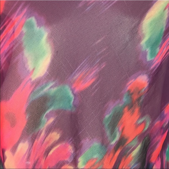 SOLD Medium Express Floral Sheer Sleeveless Blouse - Picture 4 of 8